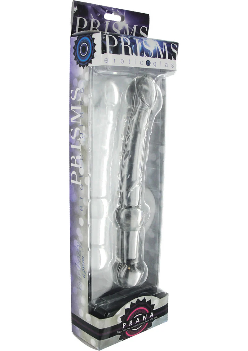 Prisms Prana Glass Thrusting Anal Probe with Raised Textures - Image 4