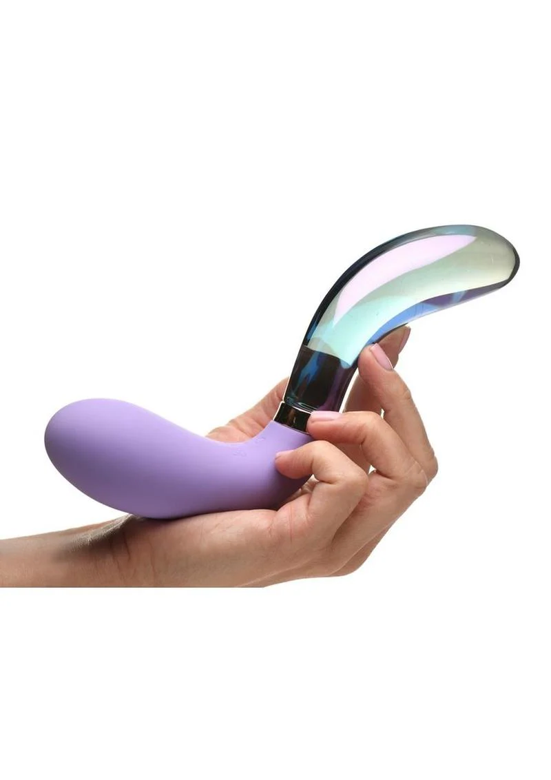 Prisms Vibe Glass 10X Pari Dual Ended Wavy Dildo - Image 3