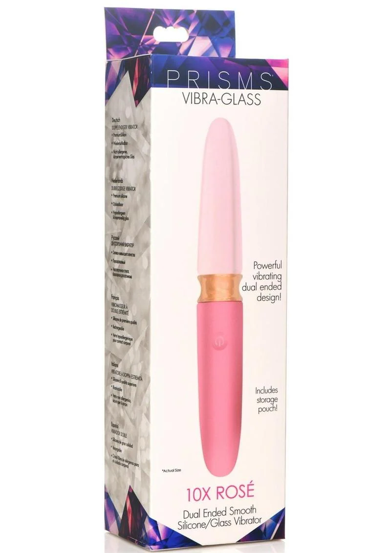 Prisms Vibra Glass 10X Rosé Dual Ended Smooth Glass - Image 4