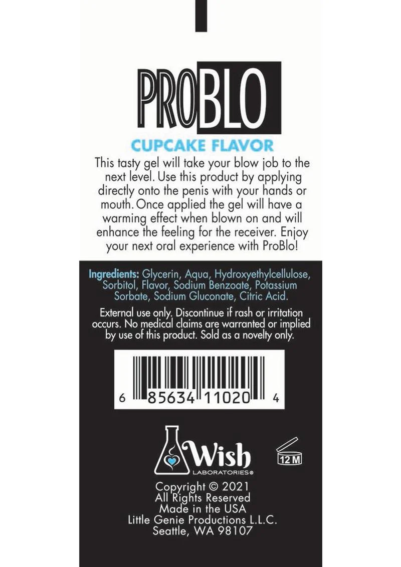 ProBlo Cupcake Flavored Blowjob Gel - Image 2
