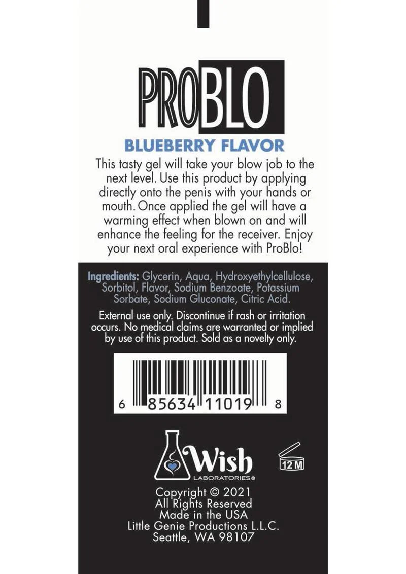 Problo Oral Pleasure Juicy Blueberry Flavor Gel - Image 2