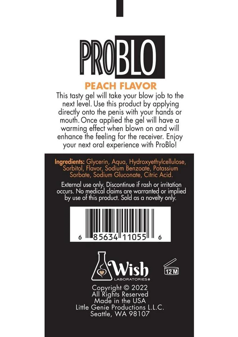 PROBLO Passionate Peach Oral Gel - Image 2