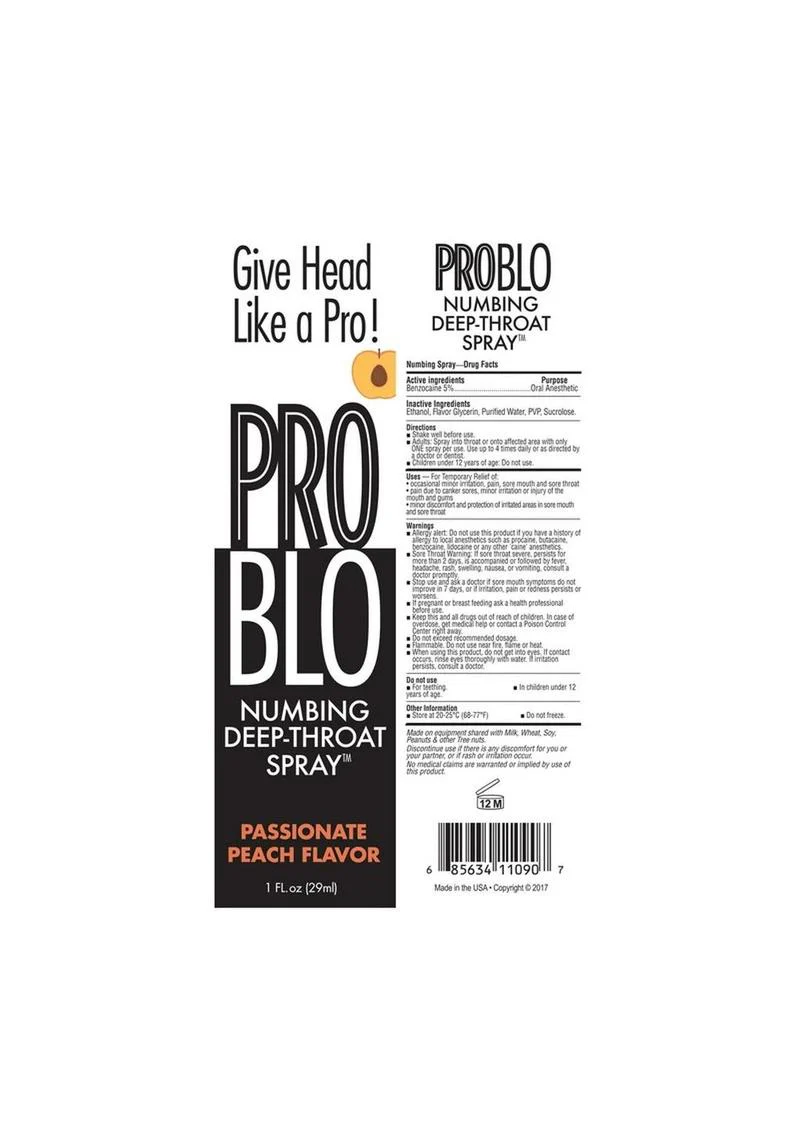 ProBlo Peach Deep-Throat Spray - Image 2