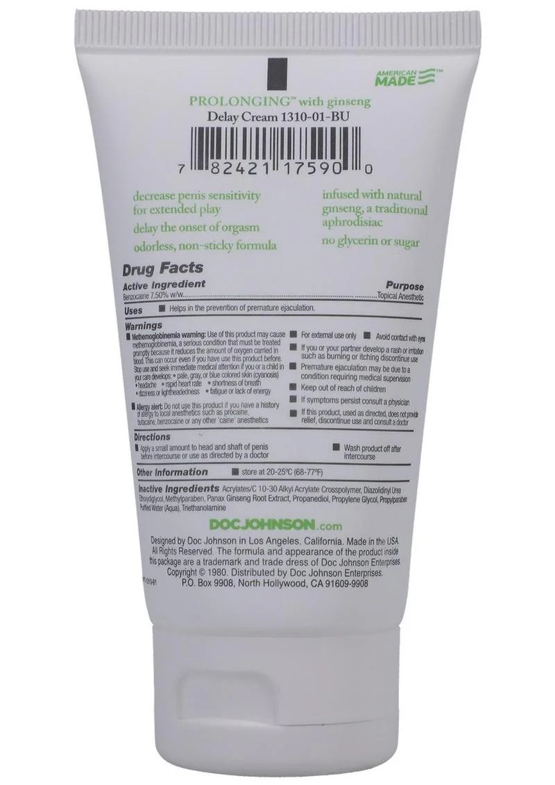 Prolonging Delay Cream with Ginseng - Image 2