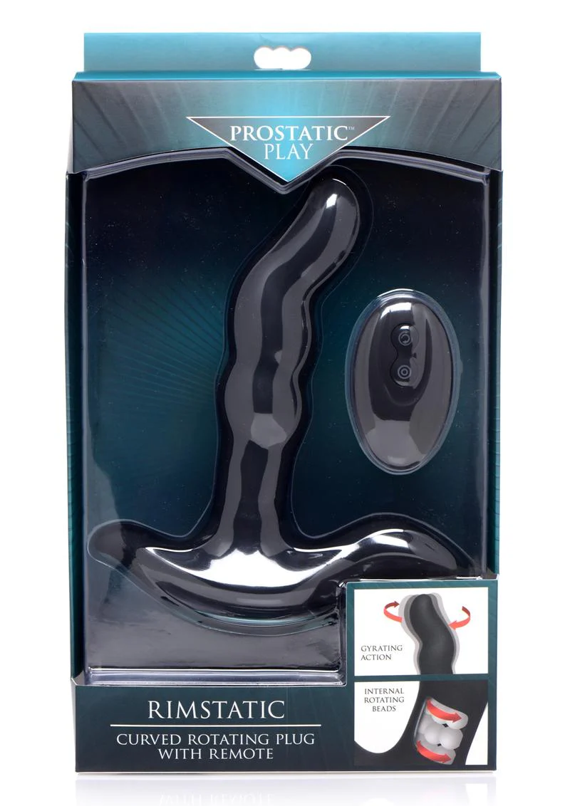 Prostatic Play Curved Rotating Prostate Plug with Remote - Image 4