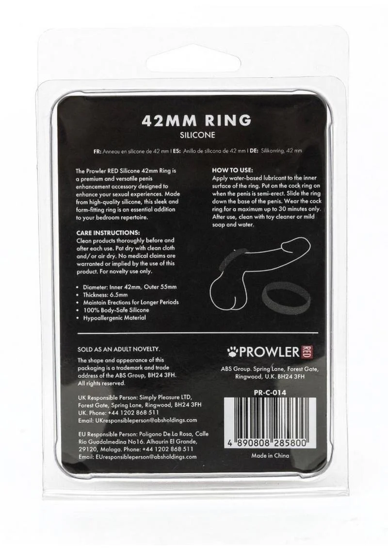 Prowler 42mm Silicone Comfortable And Durable Fit Cock Ring - Image 3
