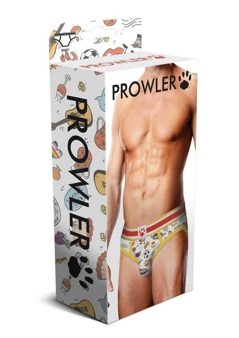Prowler Barcelona Brief Small White Multicolor Men’s Brief Underwear - Image 8