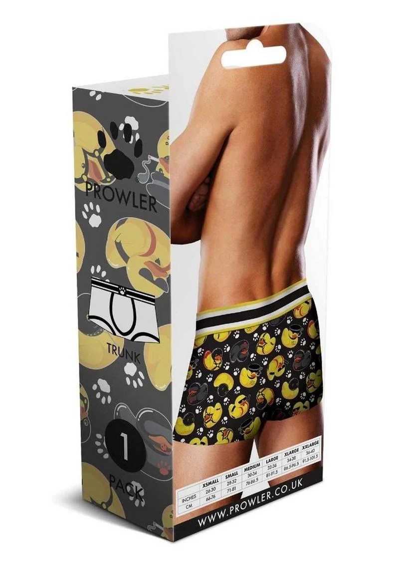 Prowler BDSM Rubber Ducks Men’s Trunk Underwear Black Yellow - Image 4