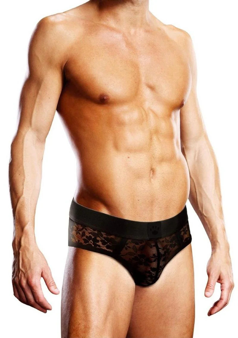 Prowler Black Lace Brief Sexy Sheer Men’s Underwear - Image 4