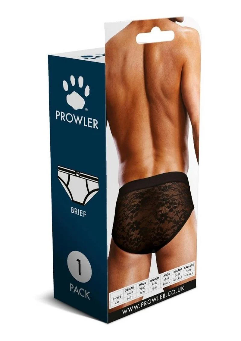 Prowler Black Lace Brief Sexy Sheer Men’s Underwear - Image 8