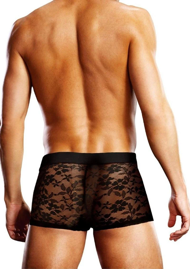 Prowler Lace Men’s Trunk Underwear Black Sexy Sheer Comfort - Image 2