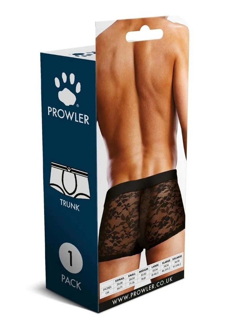 Prowler Lace Men’s Trunk Underwear Black Sexy Sheer Comfort - Image 7