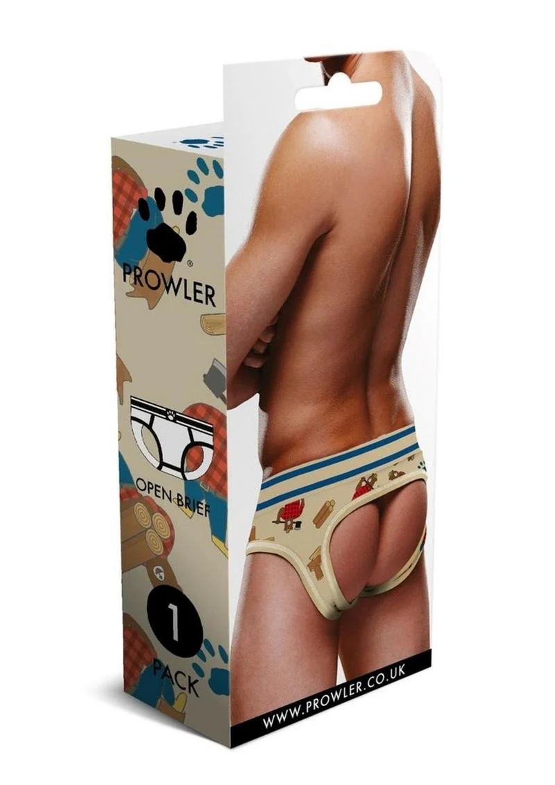 Prowler Lumberbear Men’s Open Brief Underwear Brown Blue - Image 8
