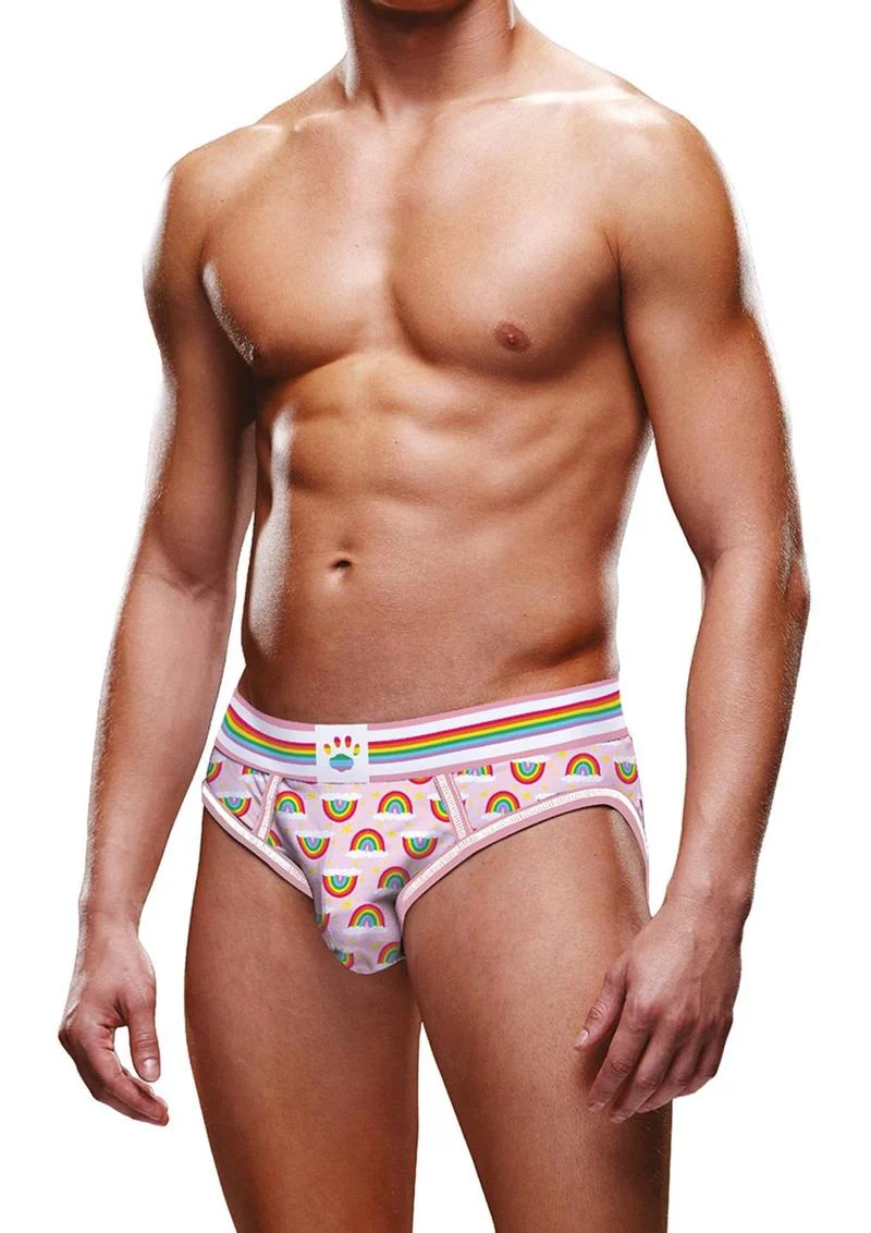 Prowler Rainbow Open Brief Small Multicolor Playful Pride Underwear - Image 3