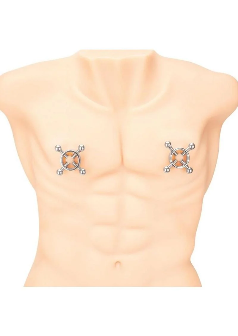 Prowler Red 4-Way Screw Nipple Clamps - Image 2
