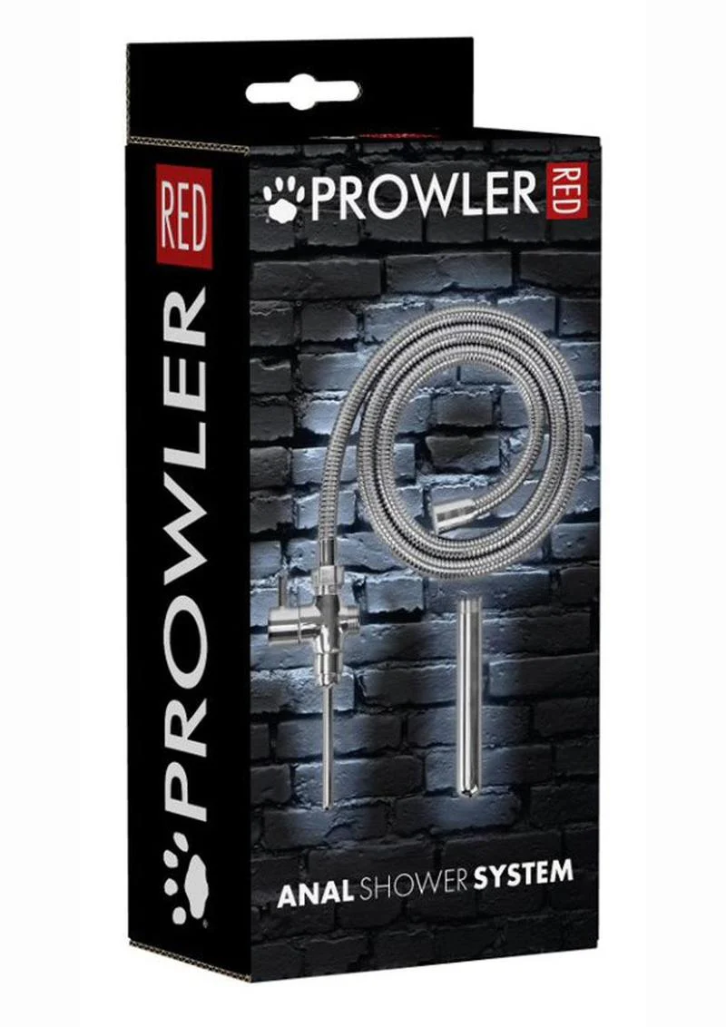 Prowler Red Anal Shower System Stainless Steel Hose Kit - Image 2