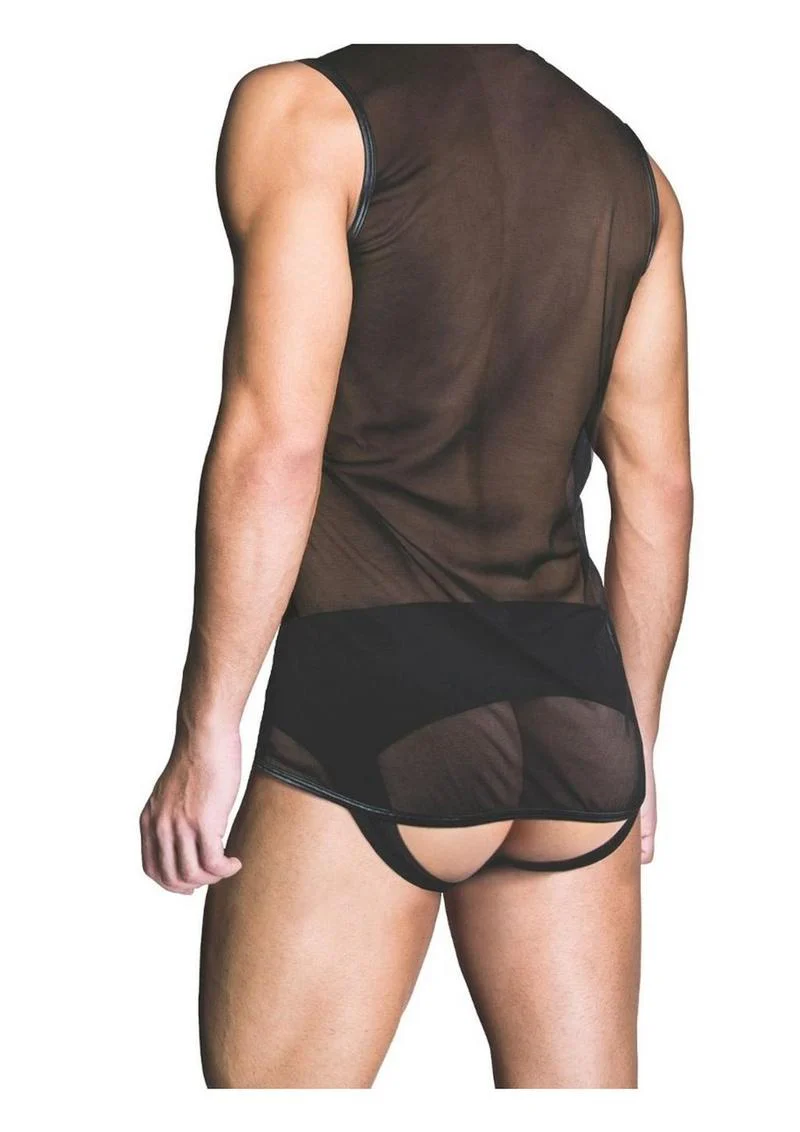Prowler Red Bold Mesh Design Vest - Image 2