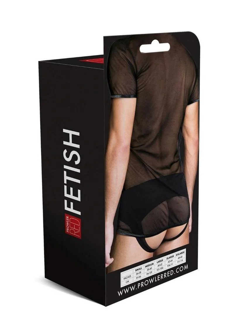 Prowler Red Mesh Shirt Classic Black Sexy And Revealing - Image 4