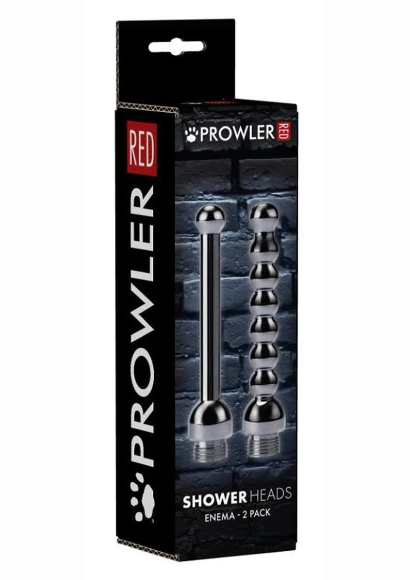 Prowler Red Stainless Steel Enema Shower Heads 2 Pack - Image 2