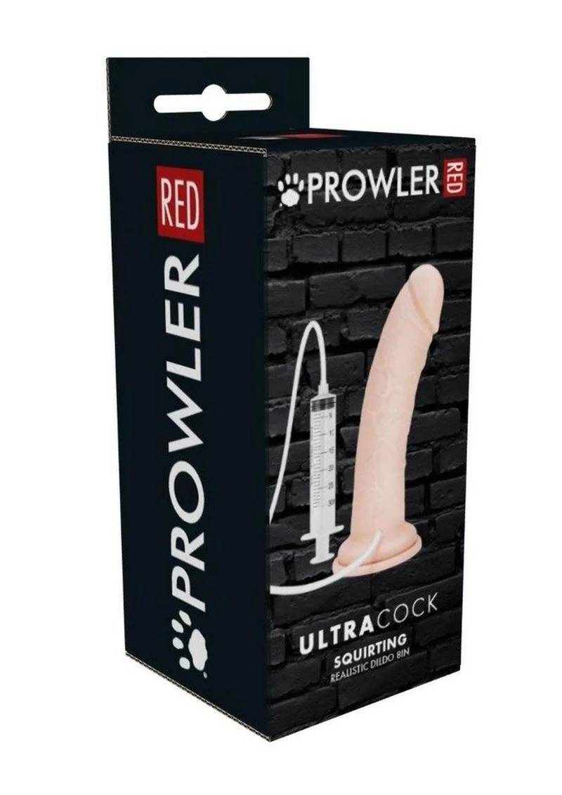 Prowler Red Ultra Cock Realistic Squirting Dildo 8 Inch Lifelike Play - Image 4