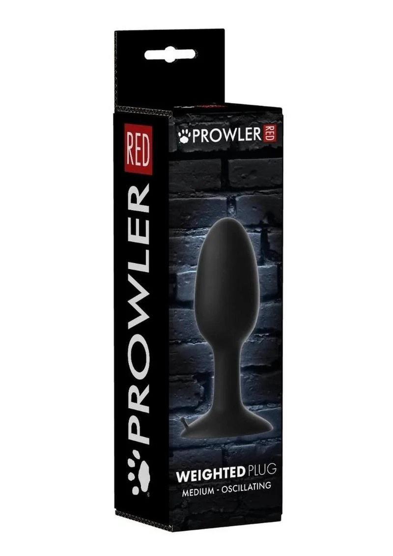 Prowler Red Weighted Oscillating Butt Plug - Image 5
