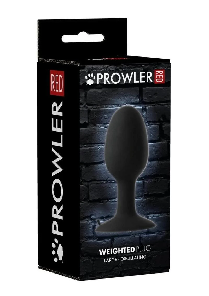 Prowler Red Weighted Oscillating Butt Plug - Image 6