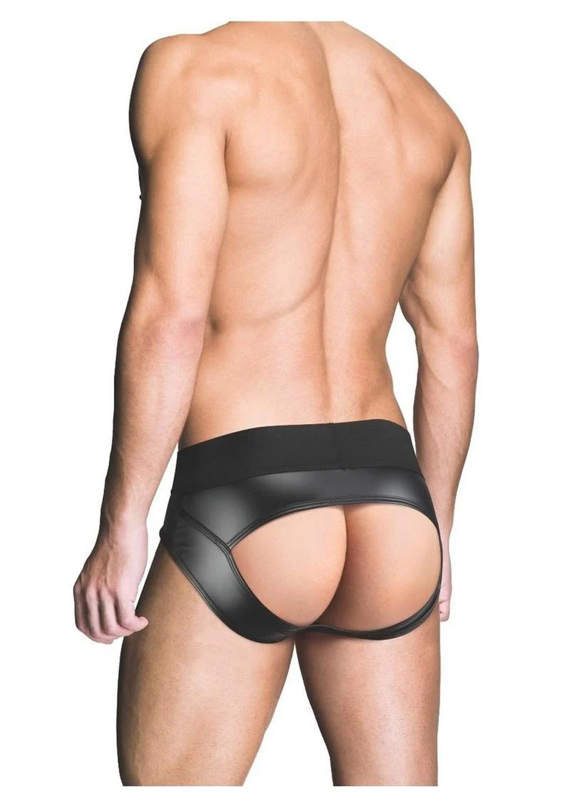 Prowler Red Wetlook Ass less Brief Sexy Open Back Fetish Brief for Men - Image 2