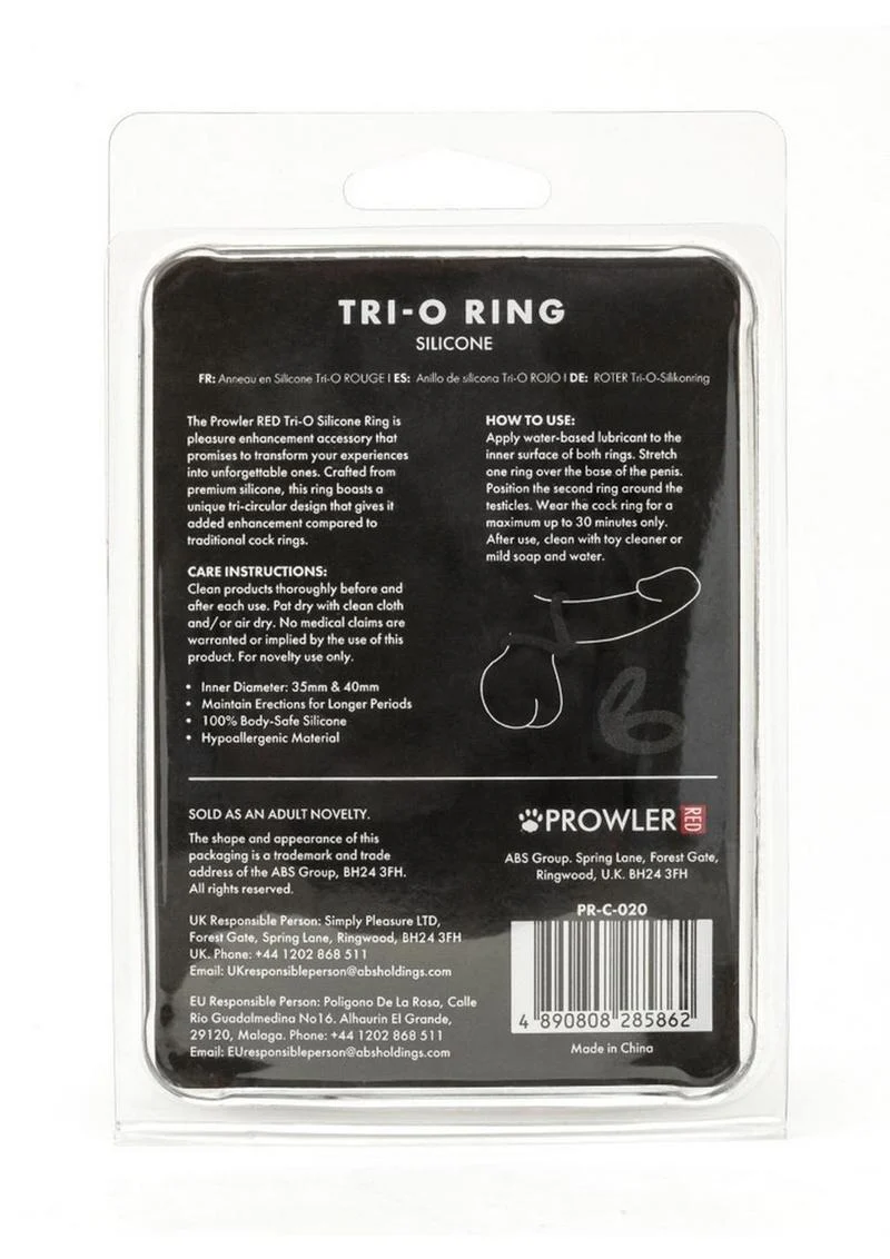 Prowler Tri-O Silicone Ring Unique Design for Enhanced Pleasure - Image 3