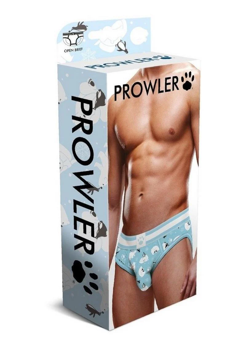 Prowler Winter Animals Men’s Open Brief Underwear Blue White - Image 9
