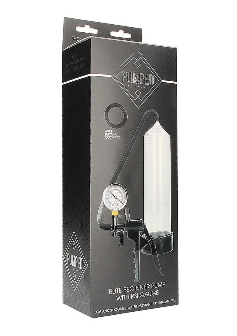 Pumped Elite Beginner Pump with PSI Gauge Clear Cylinder - Image 4