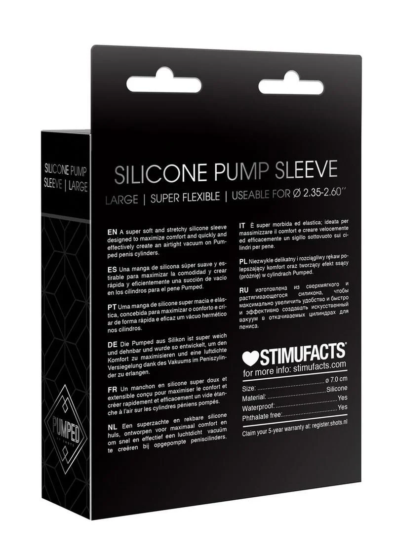 Pumped Silicone Pump Sleeve Large - Image 4