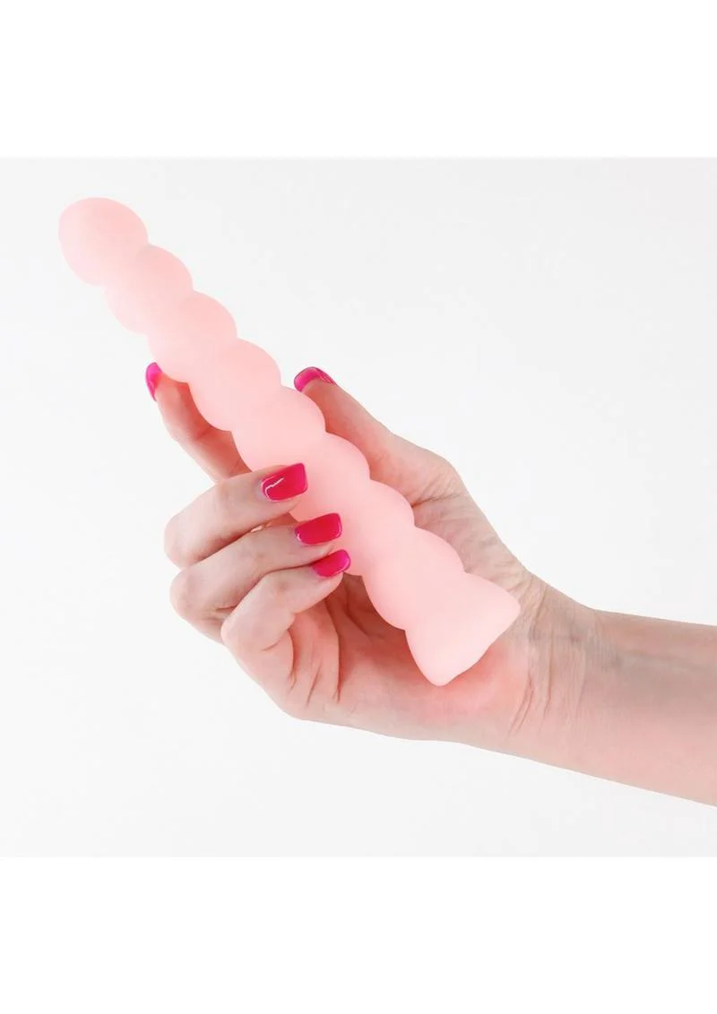 Pure Joy Rechargeable Silicone Rippled Orange Vibrator - Image 2