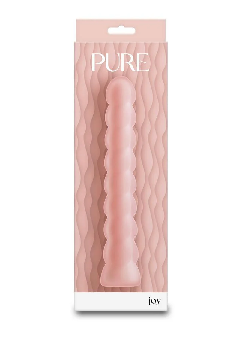 Pure Joy Rechargeable Silicone Rippled Orange Vibrator - Image 3