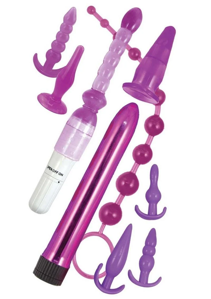 Purple Elite Anal Play Kit With Vibrator and Love Baton - Image 2