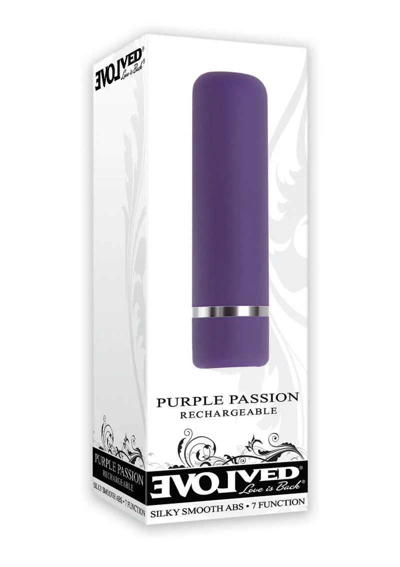 Purple Passion Rechargeable Silky Smooth Bullet Vibrating - Image 4