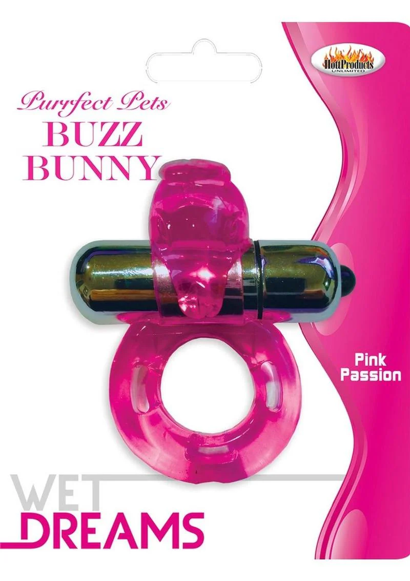 Purrfect Pets Buzz Bunny Vibrating Ring With Comfortable Fit - Image 2