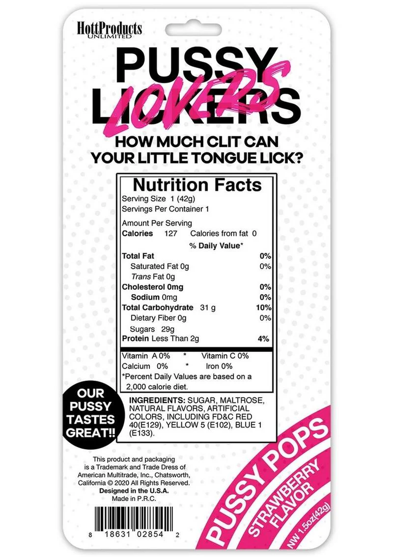 Pussy Pops Strawberry Flavor - Image 2