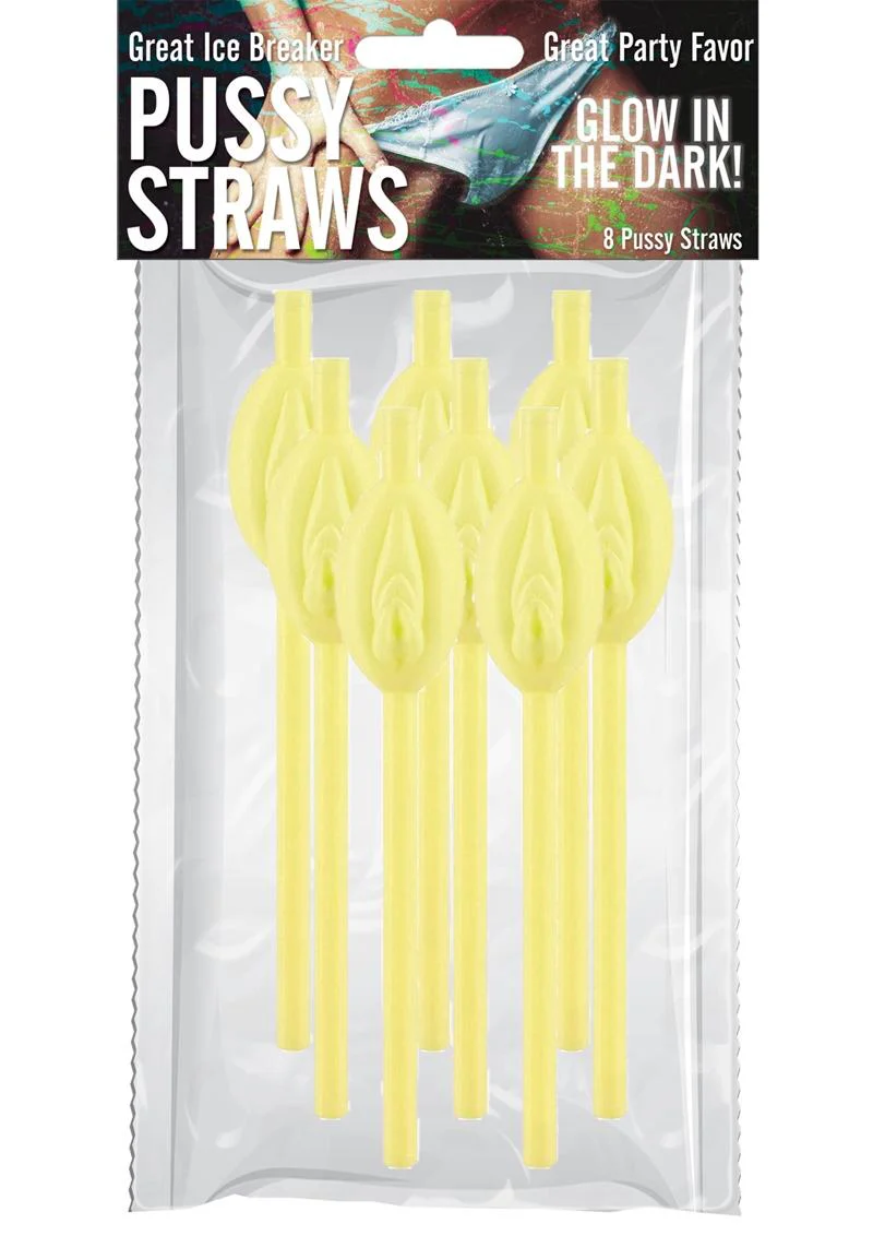 Pussy Straws Fun Party Accessory 8 Straws Per Pack - Image 4