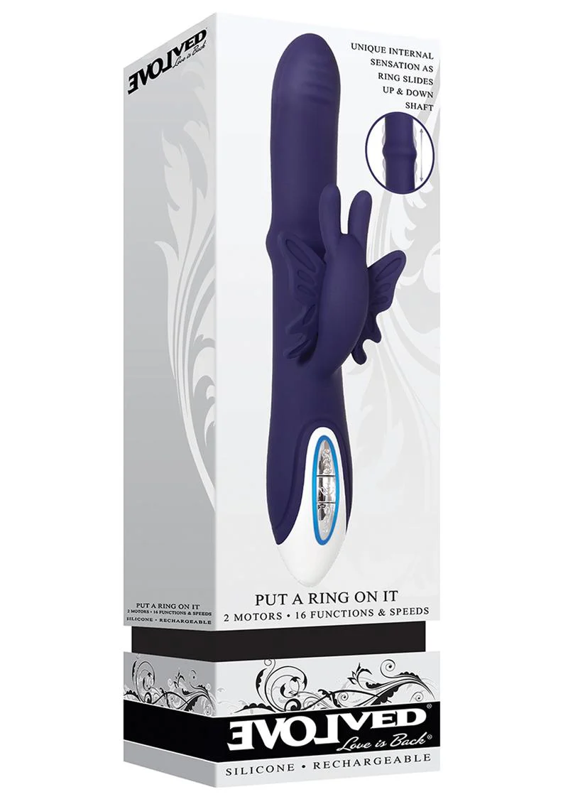 Put a Ring on It Rechargeable Silicone Vibrator - Image 4