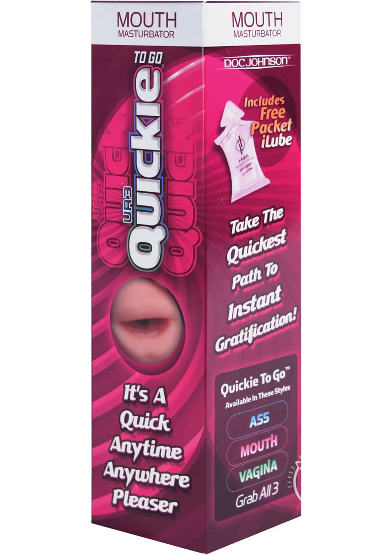 Quickie To Go UltraSkyn Mouth Masturbator Vanilla - Image 4