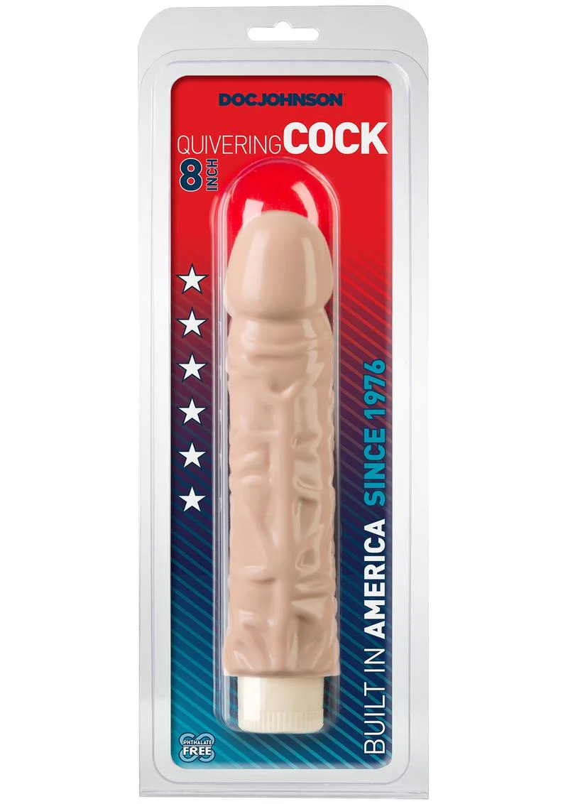 Quivering Cock Vibrating Dildo Vanilla by Doc Johnson - Image 3
