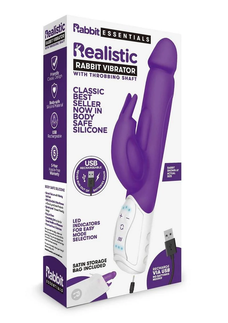 Rabbit Essentials Realistic Rabbit Vibrator - Image 7