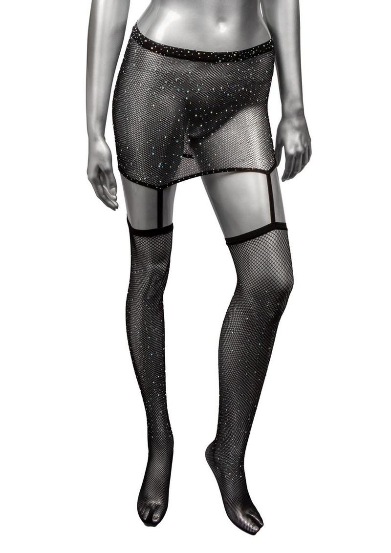 Radiance One-Piece Garter Skirt with Thigh Highs - Image 3