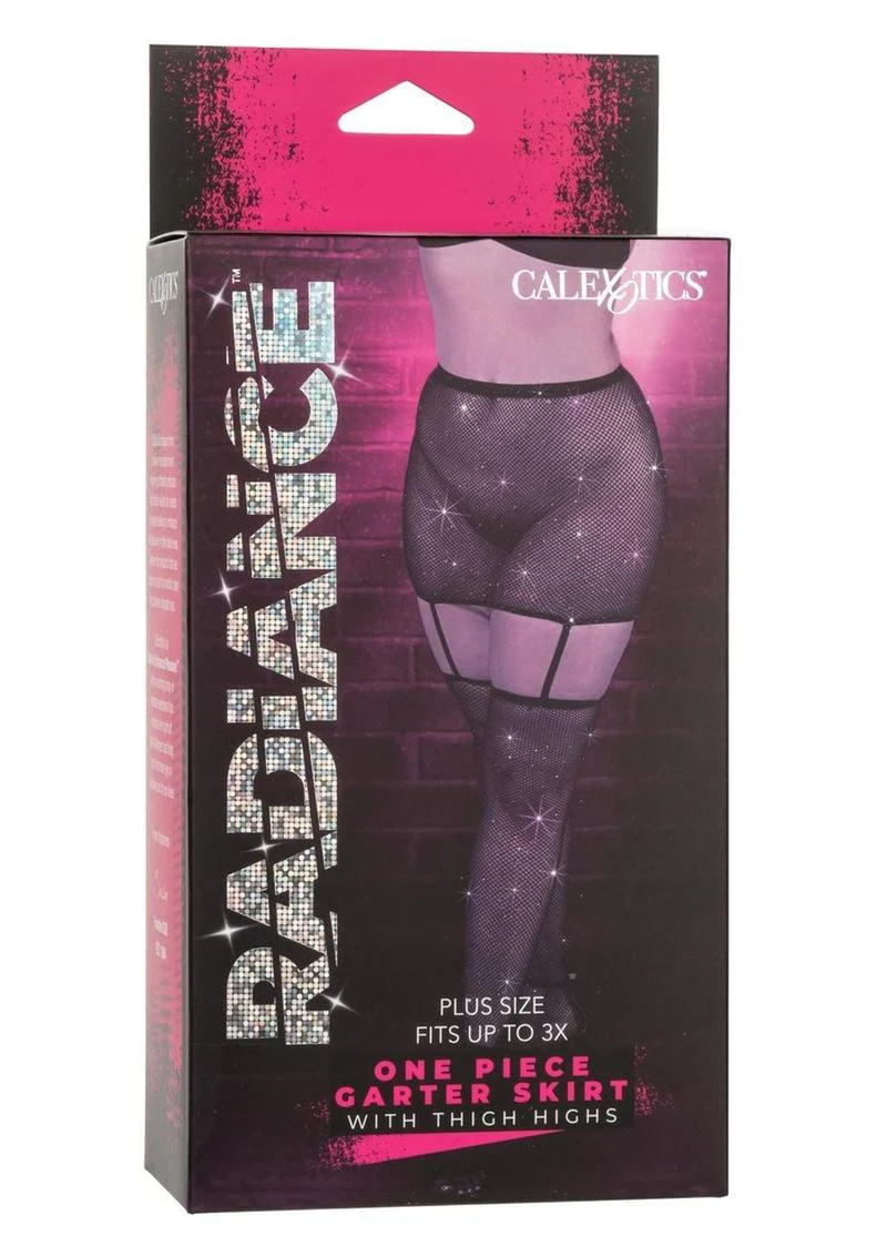 Radiance One-Piece Garter Skirt with Thigh Highs - Image 7