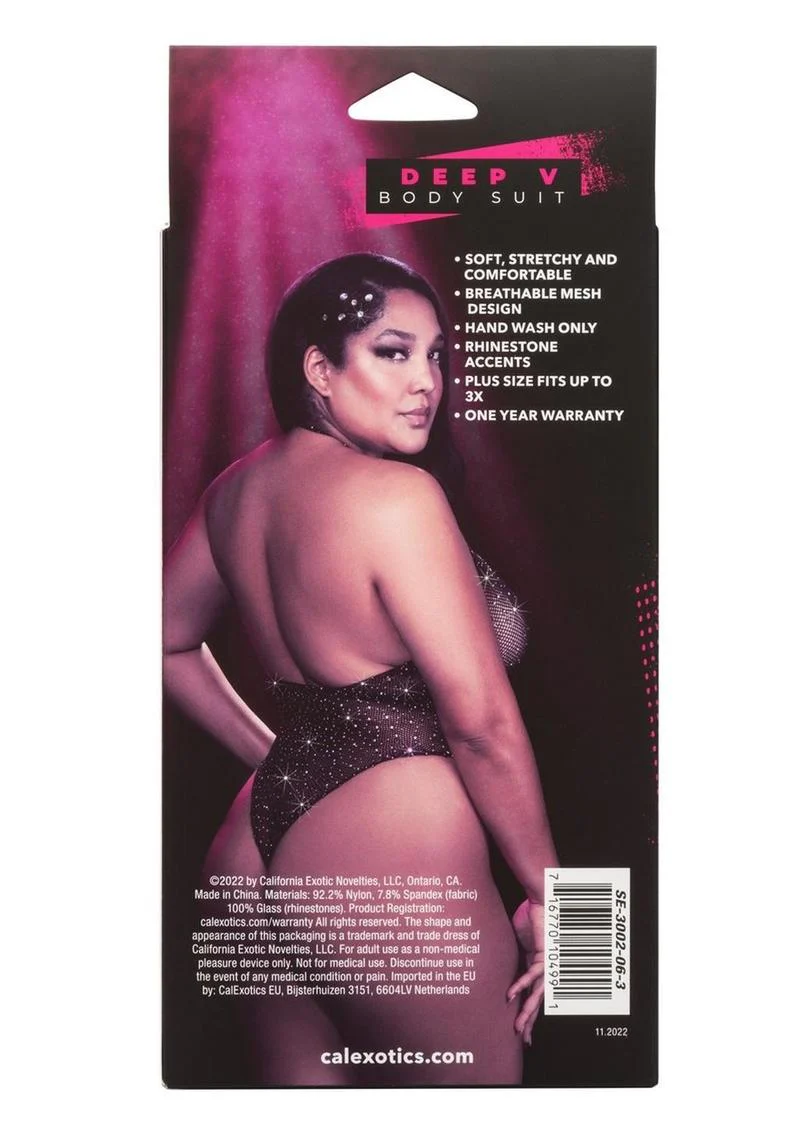 Radiance Plus Size Deep V Bodysuit - Image 3