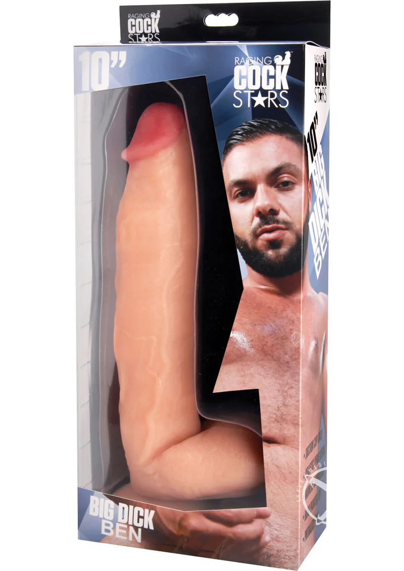 Raging Cock Stars Big Dick Ben 10 Inch Lifelike Dildo - Image 4