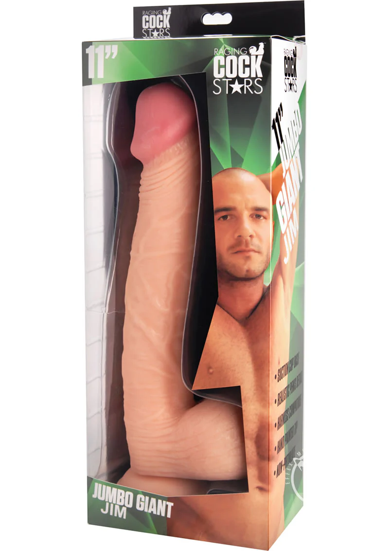 Raging Cock Stars Jumbo Giant Jim Realistic Dildo 11 Inch XL Play - Image 3