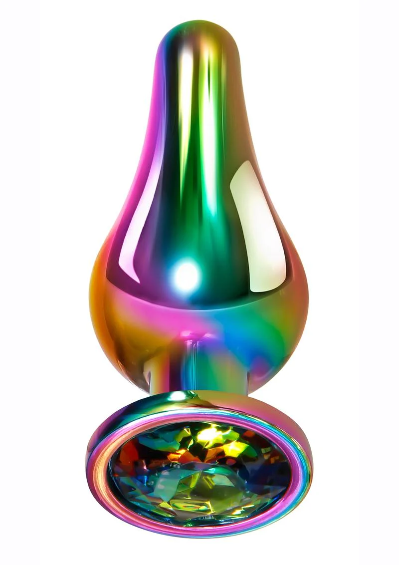 Rainbow Metal Anal Plug - Image 2