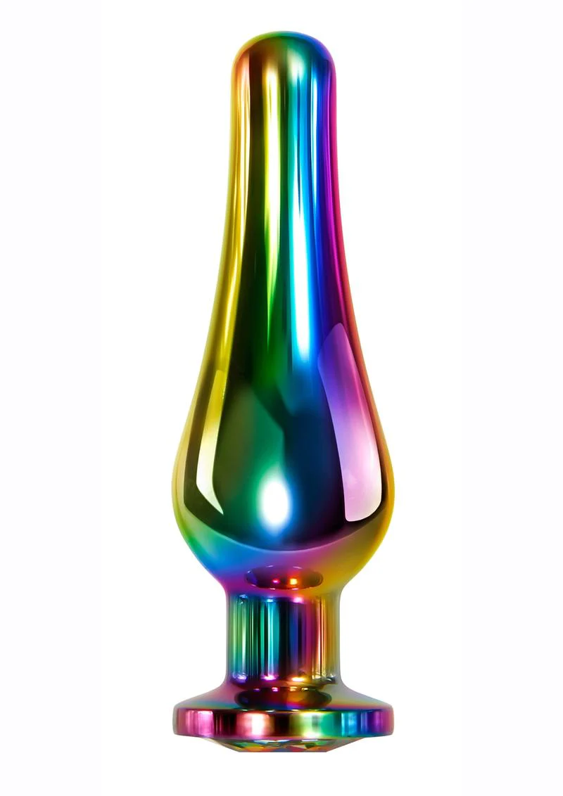 Rainbow Metal Anal Plug - Image 3
