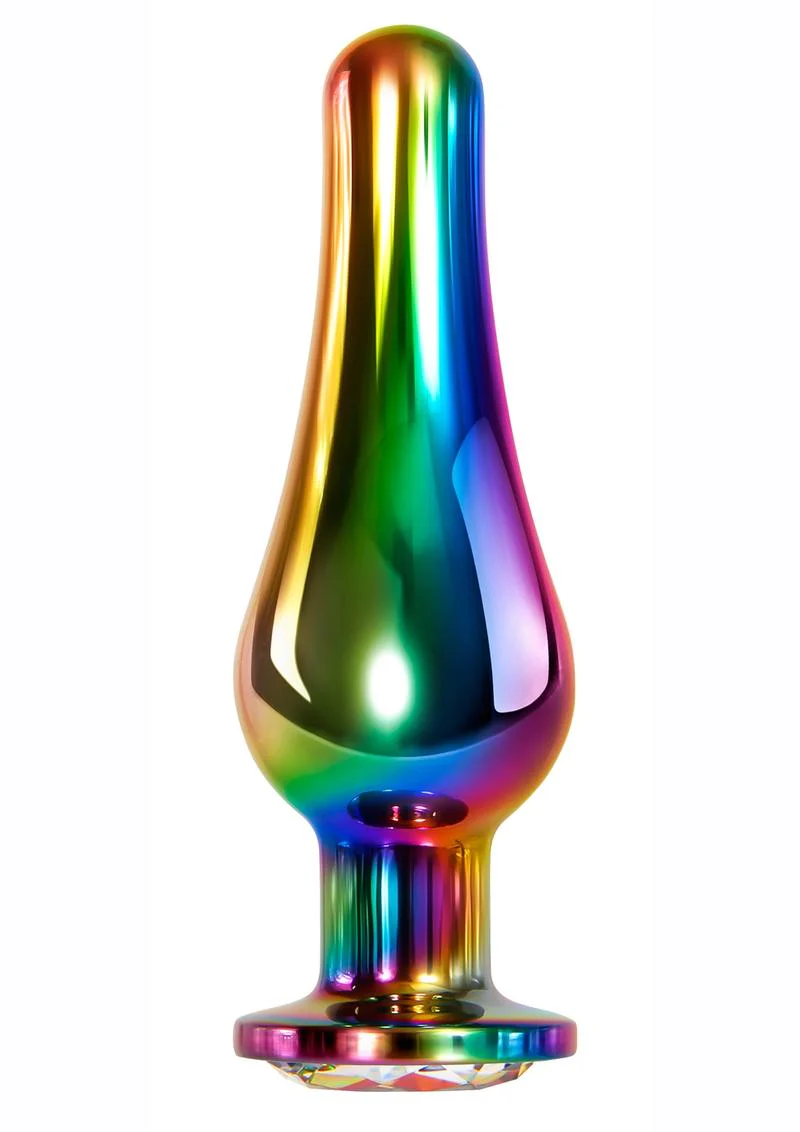 Rainbow Metal Anal Plug - Image 5